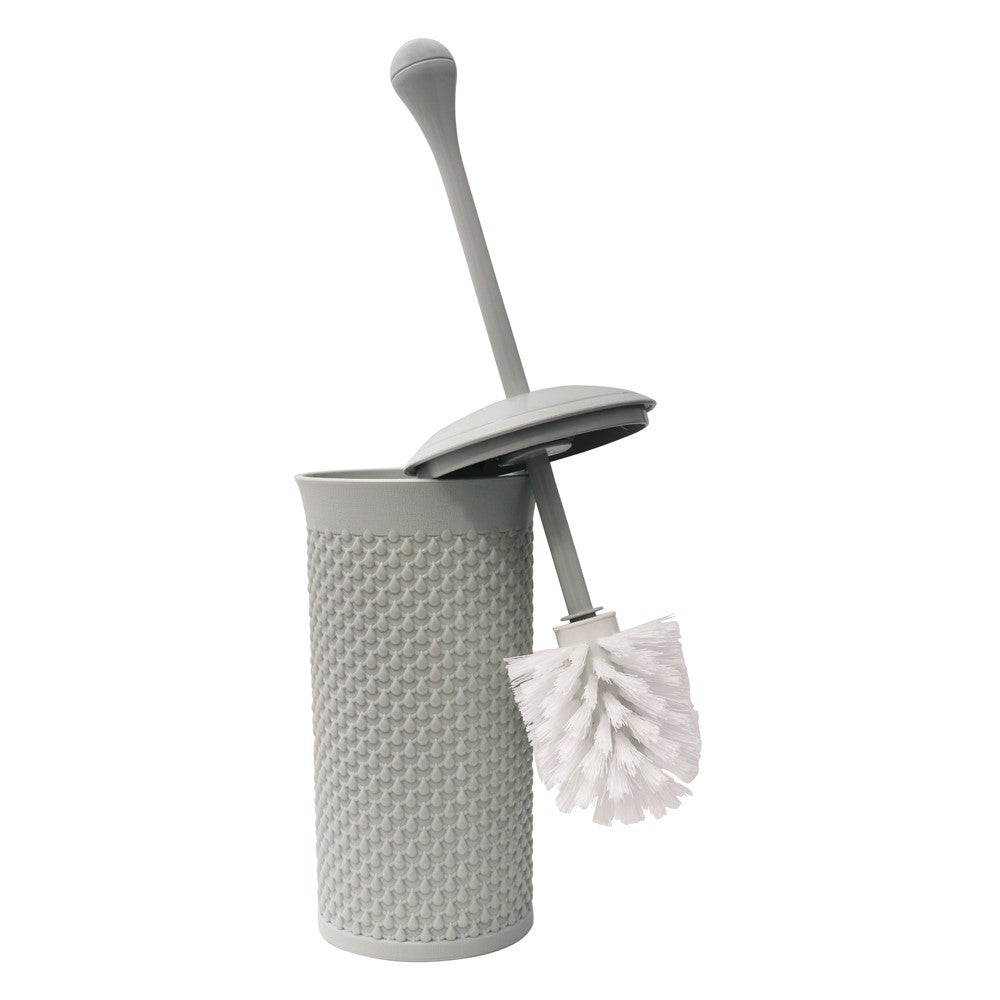 JVL Droplette Toilet Brush Set Ice Grey