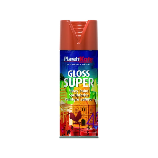 Plastikote Gloss Super Orange Spray Paint