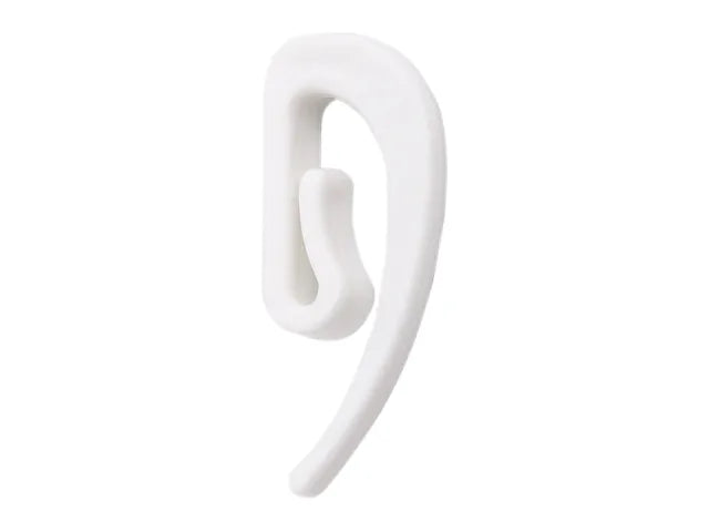 Smart Pack White Curtain Hooks