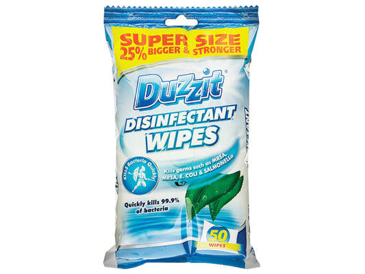 151 Duzzit Disinfectant Wipes 50 Pack