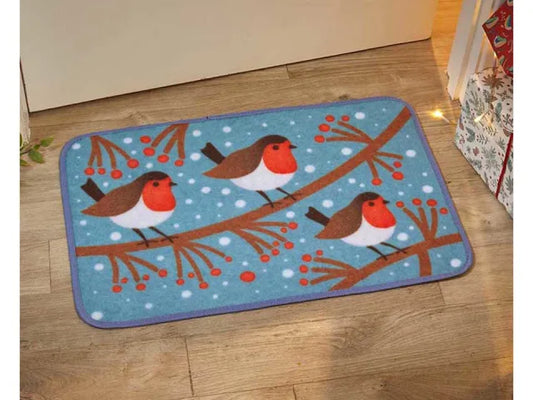 Three Kings Seasons Tweetings Robin Door Mat