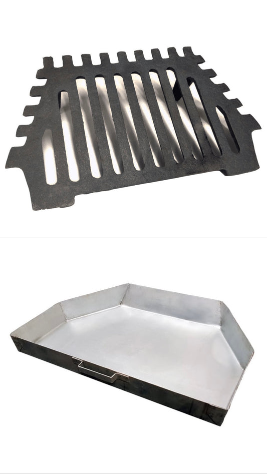 16" Queenstar Fire Grate & Ashpan