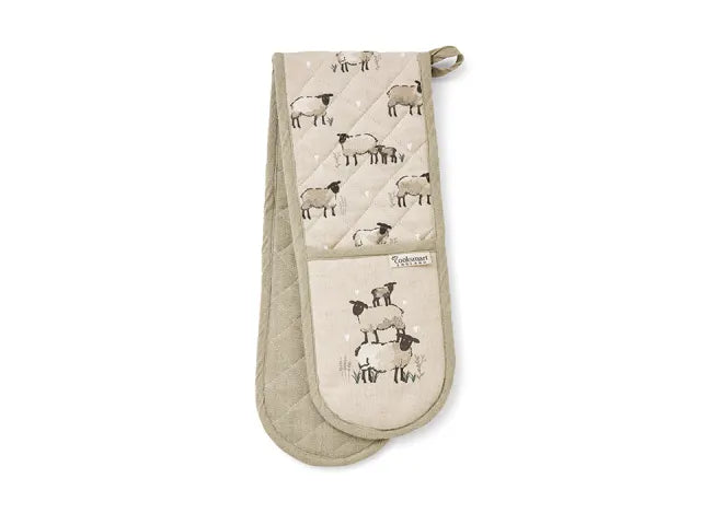 Cook Smart Highland Sheep Double Oven Gloves