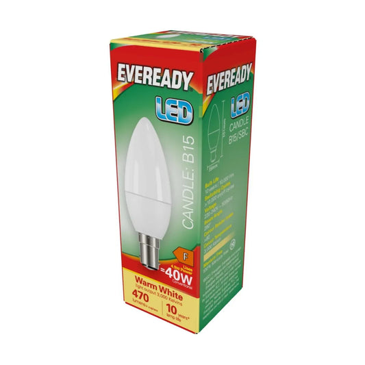 Eveready LED SBC 40W Candle Warm White