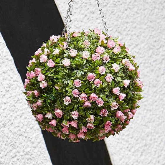 Smart Garden Pink Rose Topiary Ball 30cm