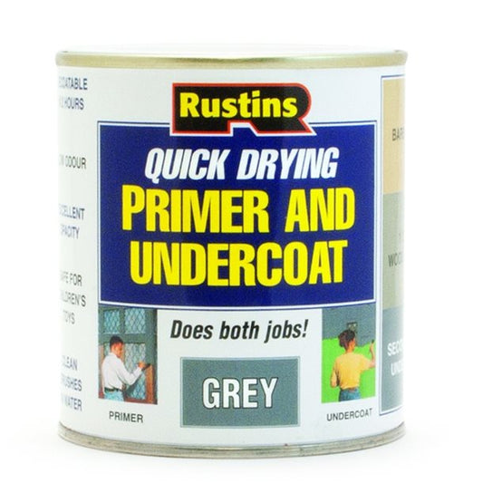 Rustins Quick Dry Primer & Undercoat Grey 250ml