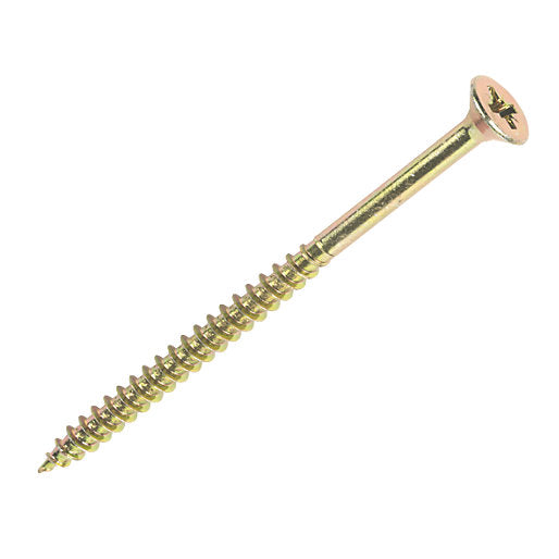 Multi Purpose Countersunk Wood Screws YZP 5 x 70mm 100 Pack