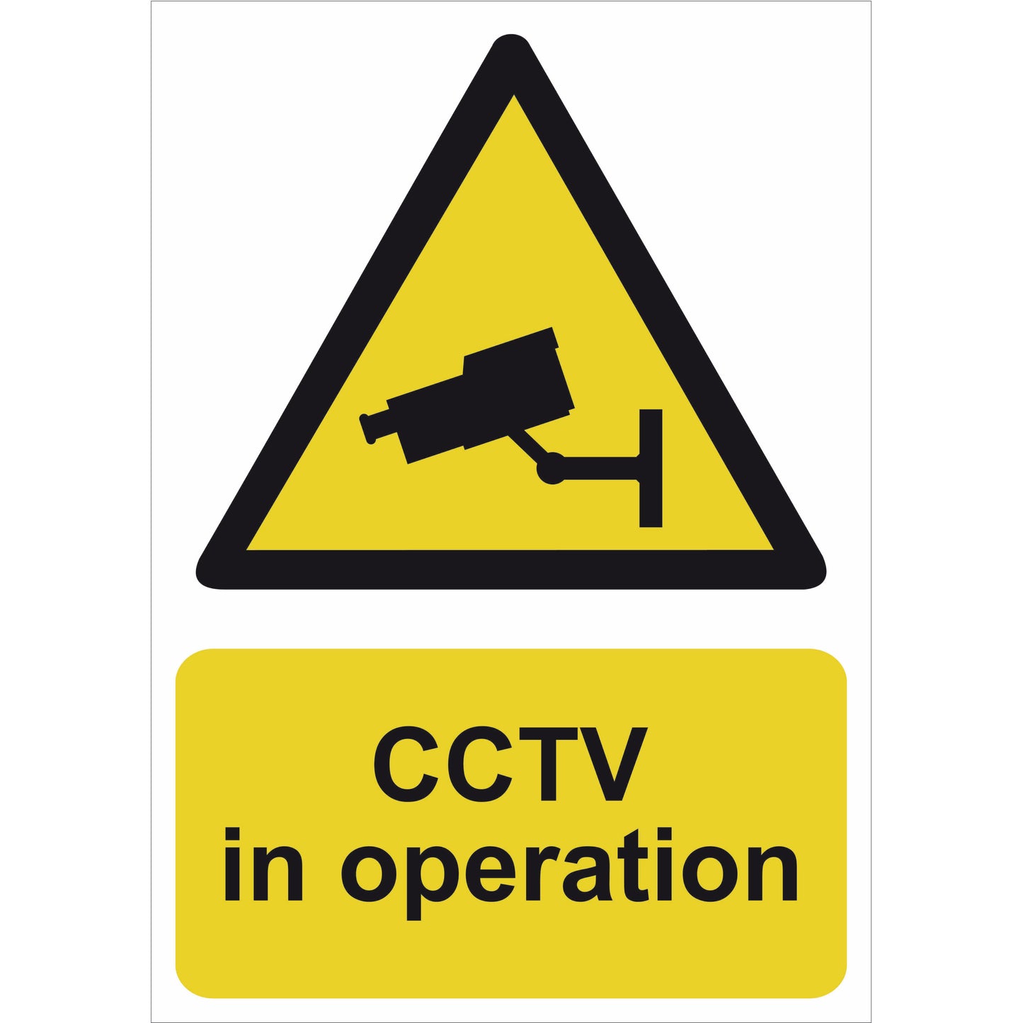 CCTV In Operation Self Adhesive Vinyl Sign 148 x 210mm