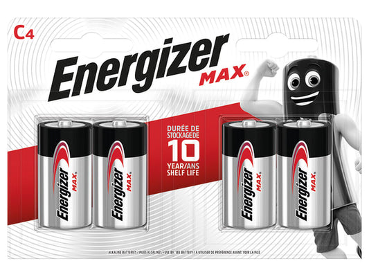 Energizer Max C Battery 4 Pack