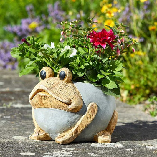 Smart Garden Woodstone Frog Planter