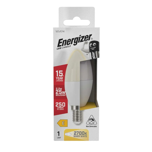 Energizer LED SES 25W Candle Warm White