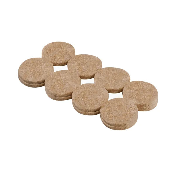 Felt Gard Furniture Round Beige Felt Pads 19mm 20 Pack