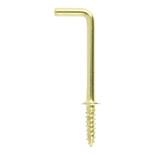 Smart Pack 1” Brass Square Cup Hooks 5 Pack