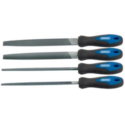 Draper 44962 Soft Grip 4 Piece Engineers File Set 200mm