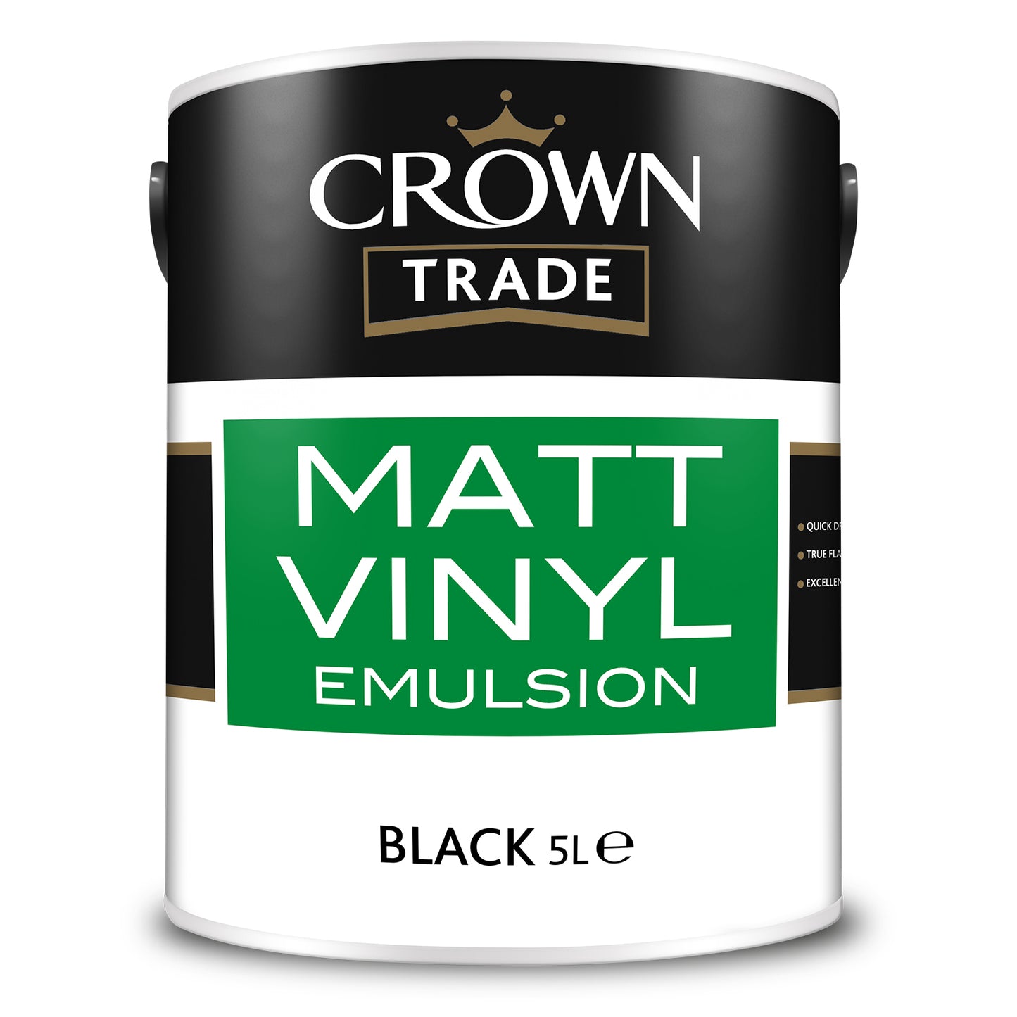 Crown Trade Matt Vinyl Emulsion Black 5L