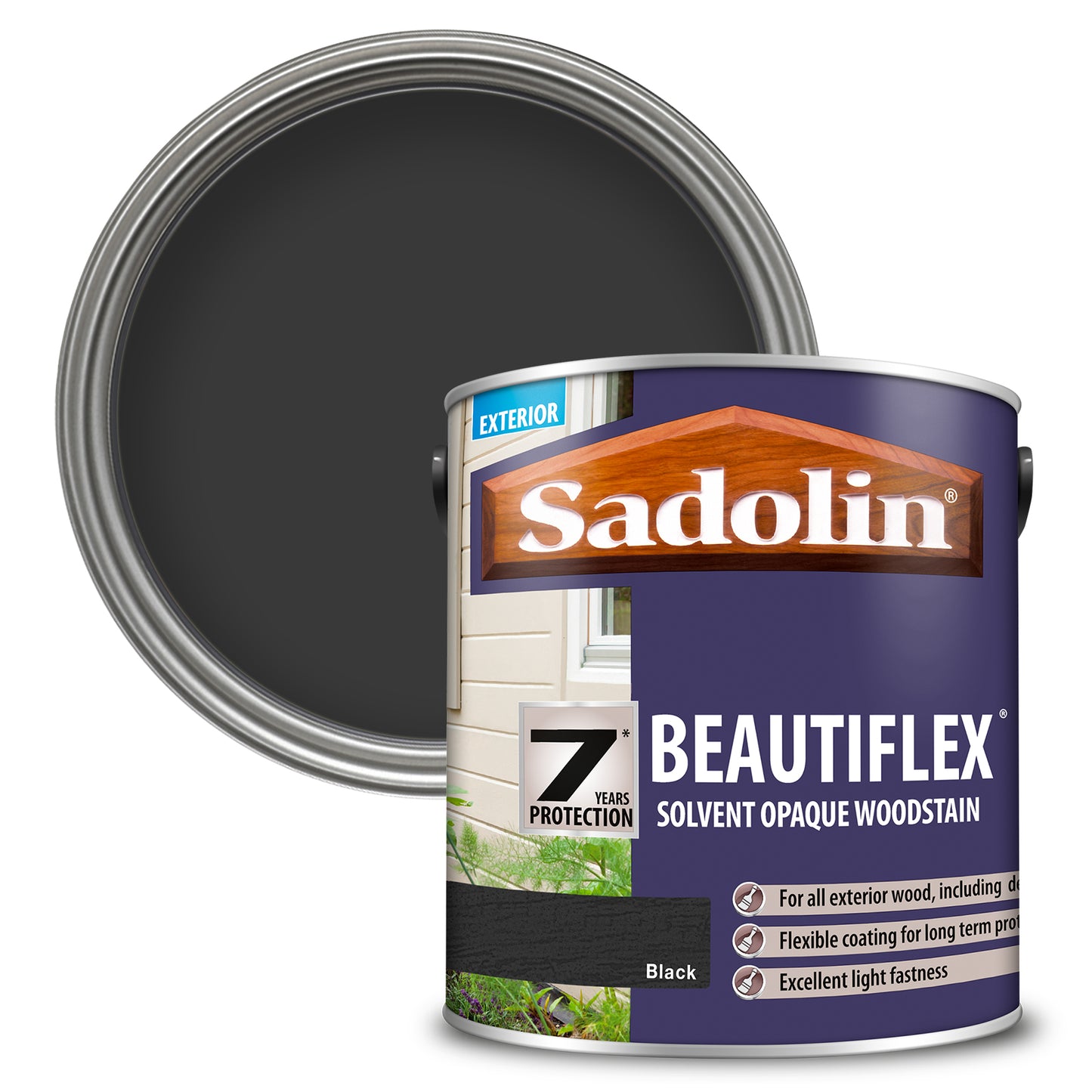 Sadolin Beautiflex Solvent Opaque Woodstain 2.5L