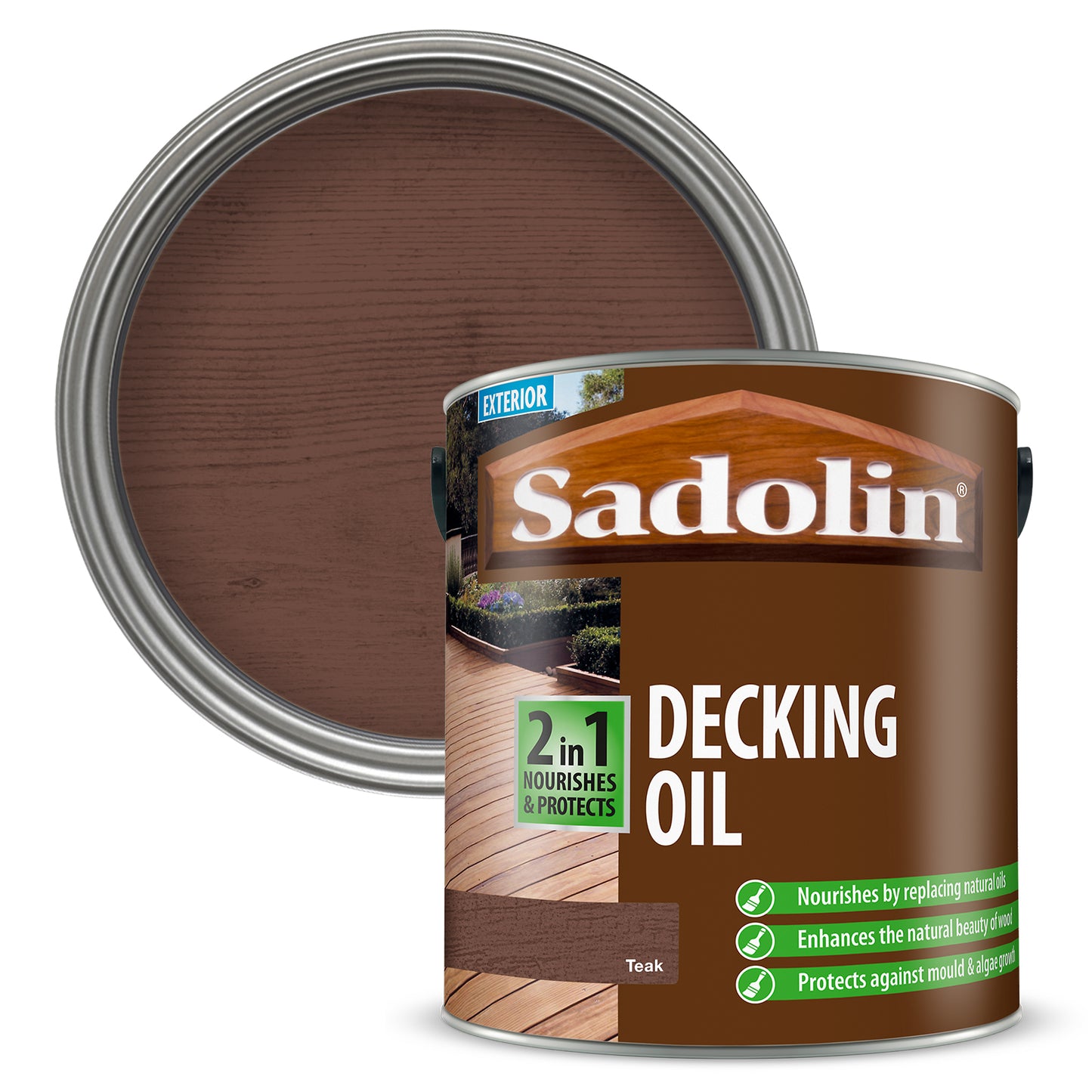 Sadolin 2 in 1 Decking Oil 2.5L