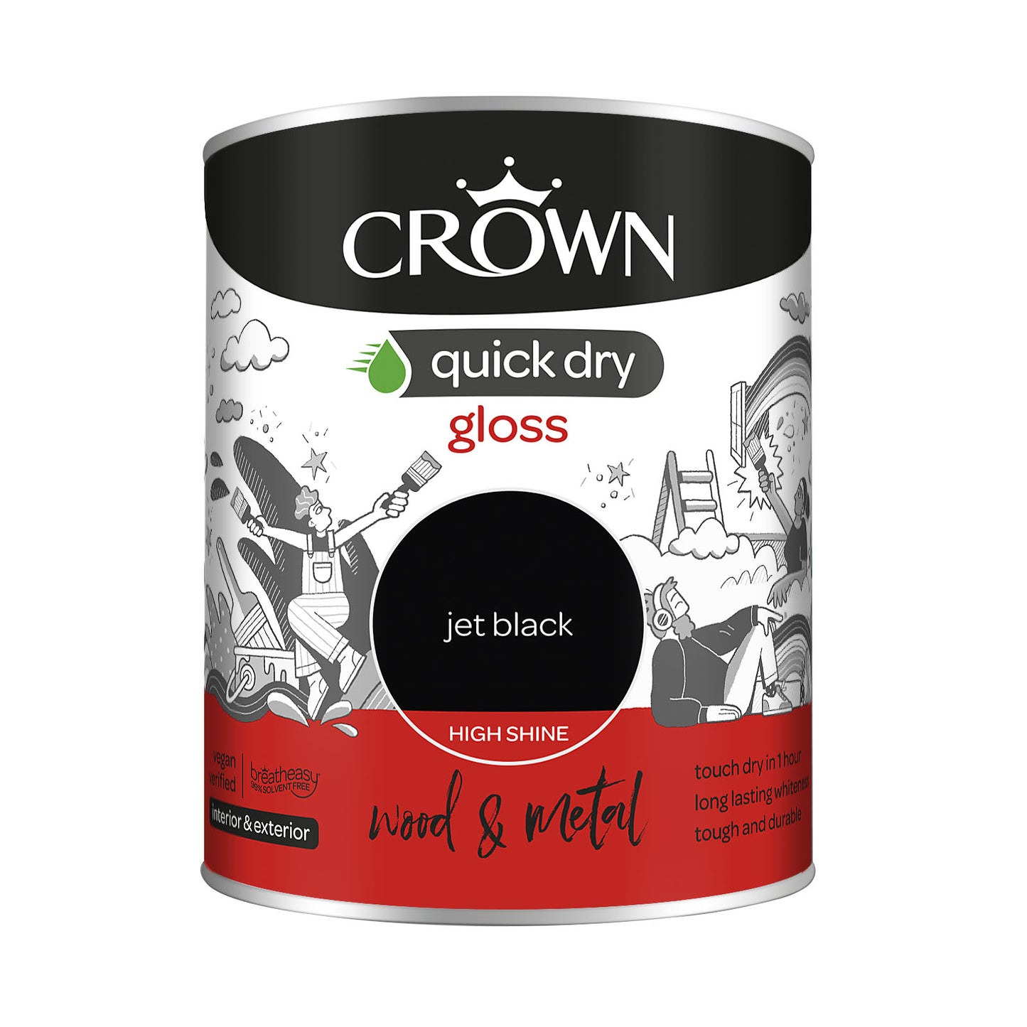 Crown Quick Dry Gloss 750ml