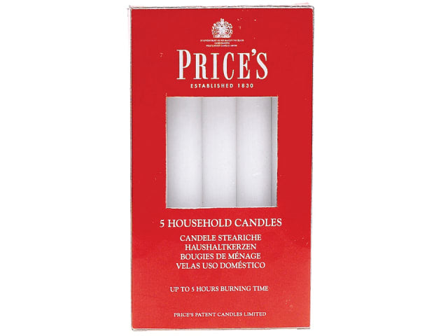 Prices 5 Hour Household Candles 5 Pack