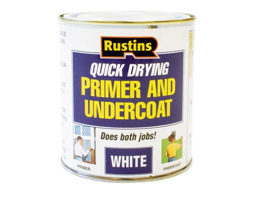 Rustins Quick Drying Primer & Undercoat White 500ml