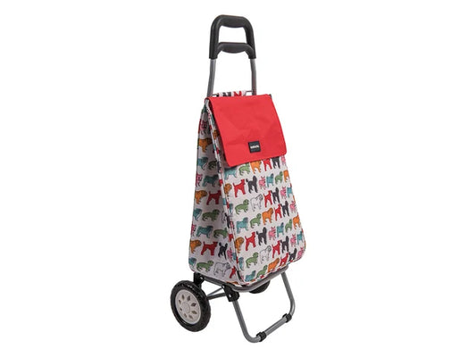 Sabichi Pugs 2 Wheel Shopping Trolley