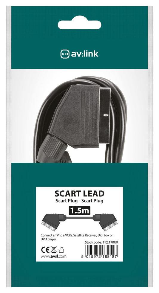 AV Link Scart Lead 1.5m