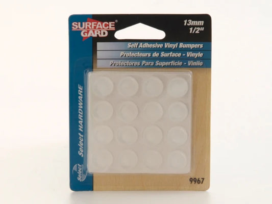 Select Clear Vinyl Round Pads 13mm 16 Pack