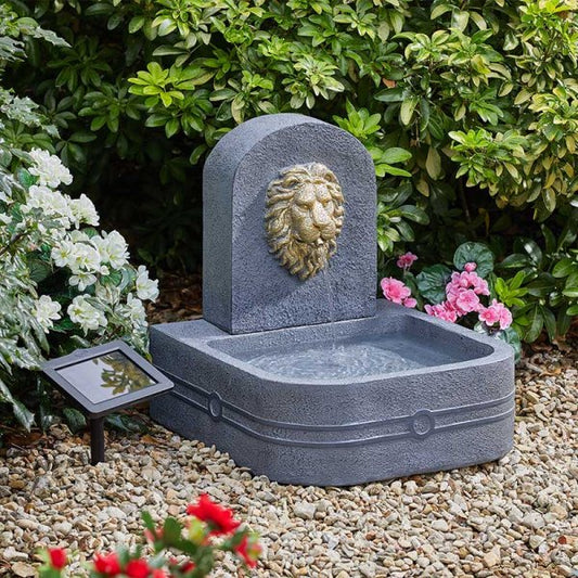 Smart Garden Lions Head Solar Water Feature