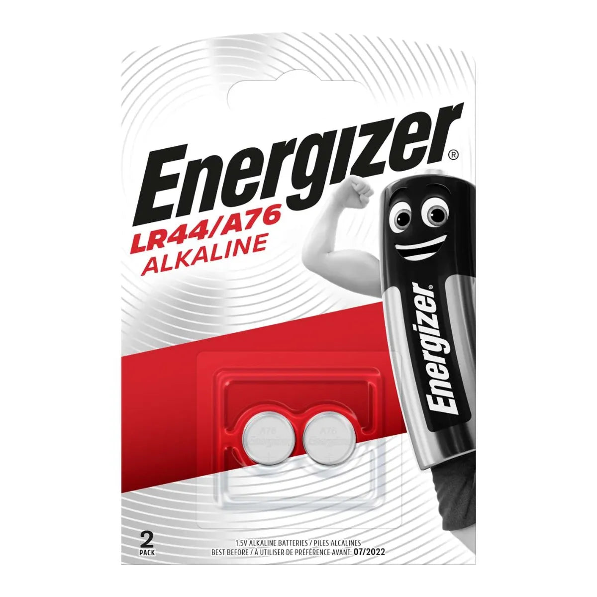 Energizer 1.5V LR44 (A76) Batteries 2 Pack