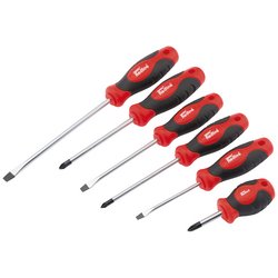 Draper 68013 Redline 6 Piece Soft Grip Screwdriver Set