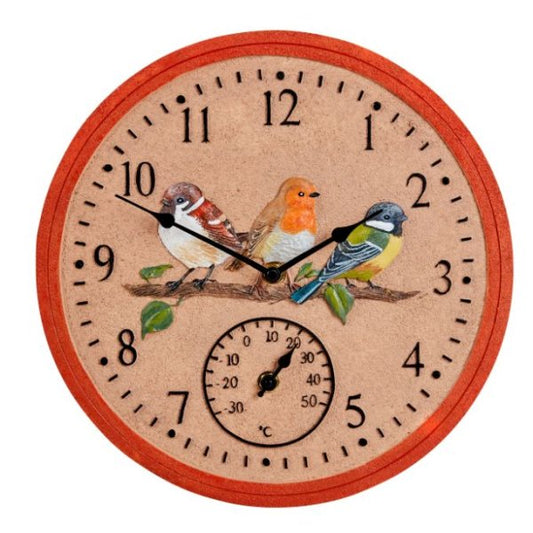 Smart Garden 12" BirdWood Home & Garden Wall Clock