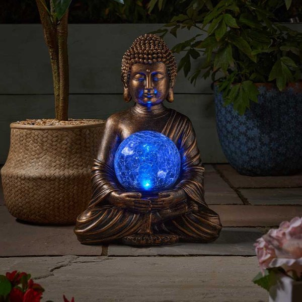 Smart Garden Solar Gazing Buddha