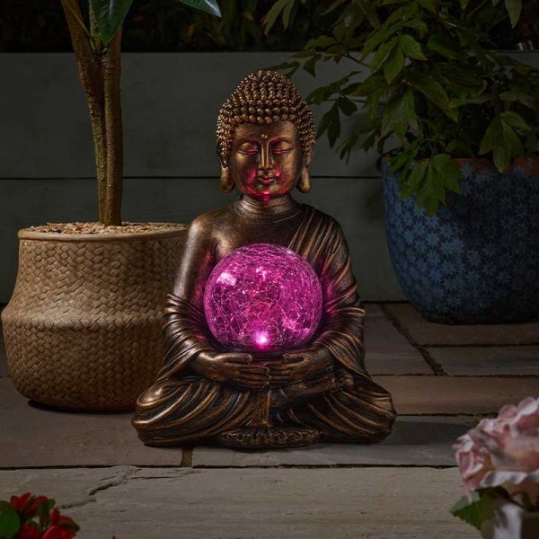 Smart Garden Solar Gazing Buddha