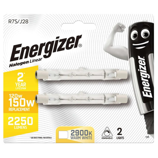 Energizer Short R7S Halogen Linear 150W 2 Pack