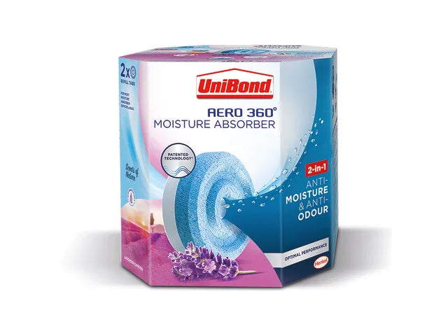 Unibond Aero 360 Moisture Absorber Lavender Refill