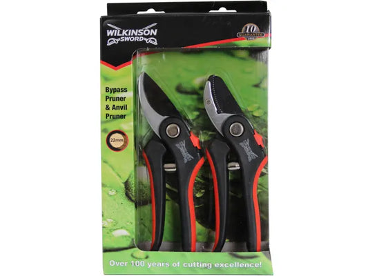 Wilkinson Sword Bypass Pruner & Anvil Pruner Set