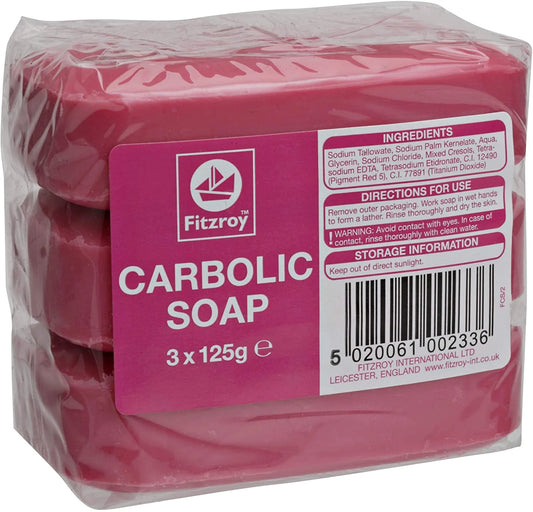 Fitzroy Carbolic Soap 3 x 125g Bars