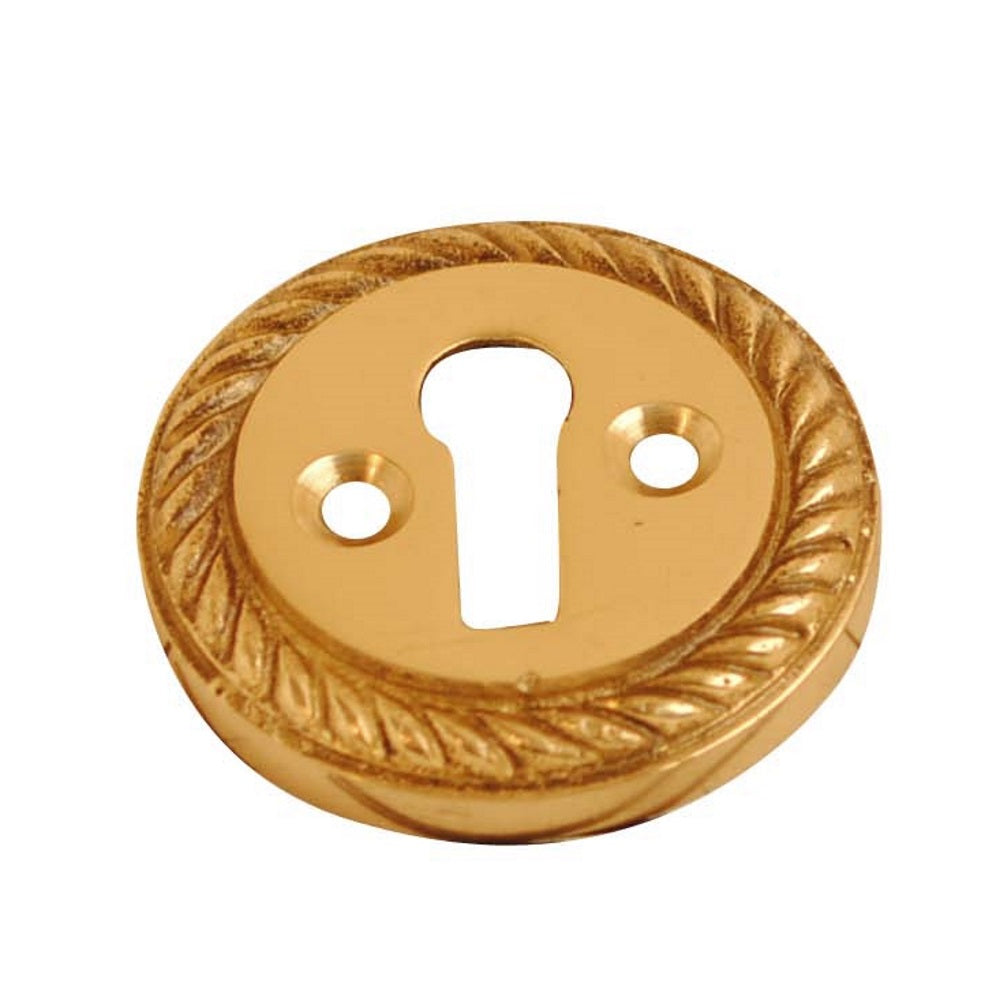 iON Hardware Polished Brass Georgian Open Escutcheon