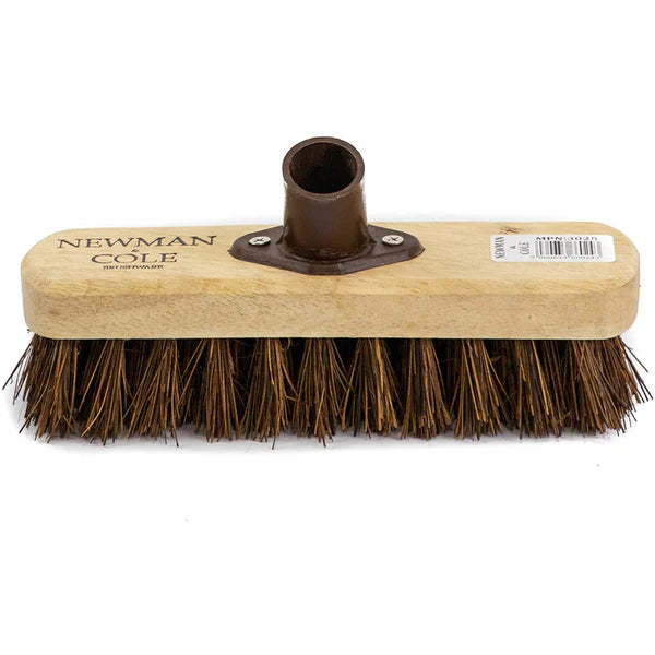 9" Deck Scrubber Brush Head with Plastic Socket