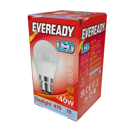 Eveready LED BC 40W Daylight