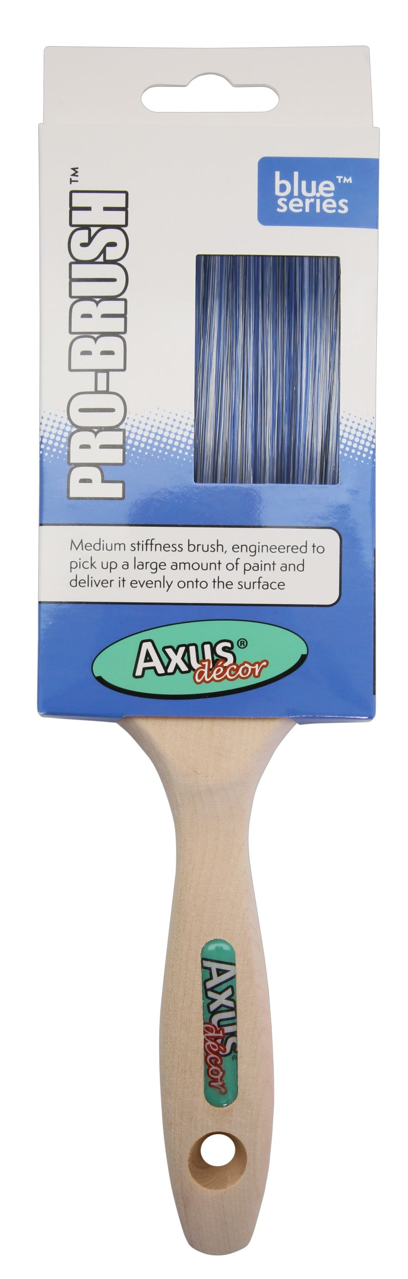 Axus Decor Blue Series Pro-Finish Paint Brush 3"