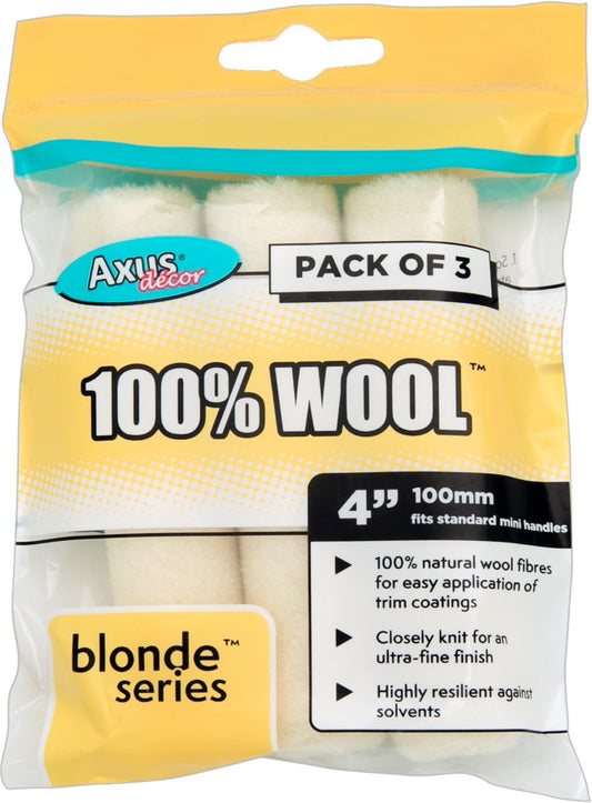 Axus Decor 100% Wool 4" Roller Sleeves