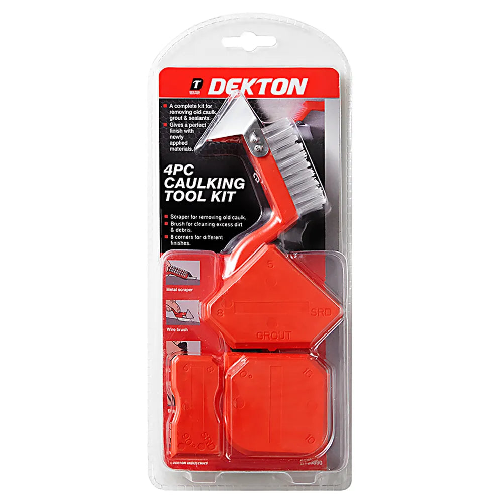 Dekton 4 Piece Caulking Tool Kit