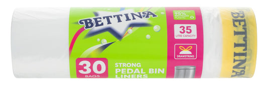 Bettina 35L Strong Pedal Bin Liners 30 Pack