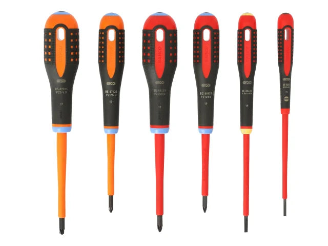 Bahco BE-9884S Ergo VDE Insulated Screwdriver 6 Piece Set