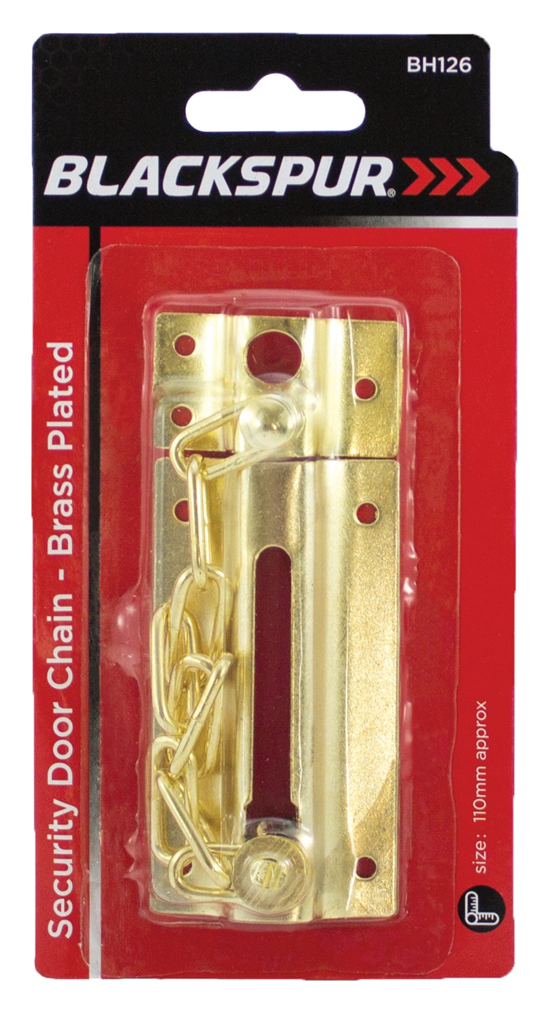 Blackspur BH126 Brass Security Door Chain