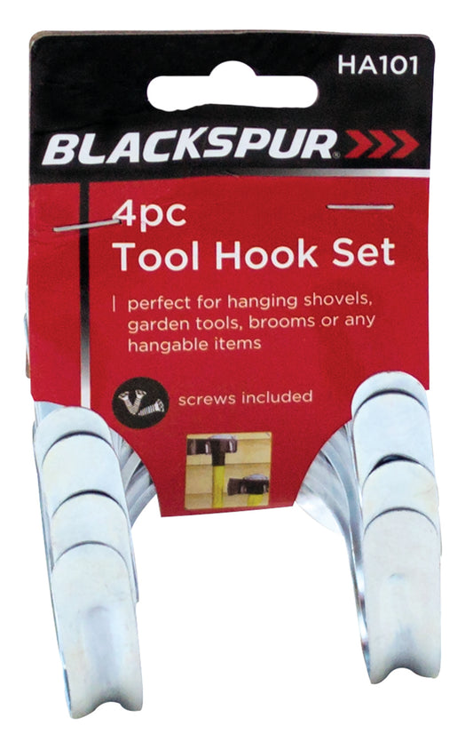 Blackspur 4 Piece Tool Hook Set