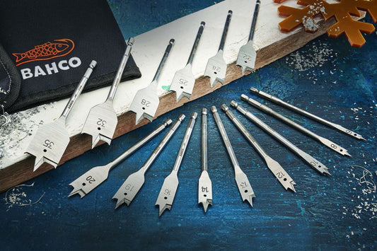 Bahco Flat Wood Drill Bit 15 Piece Set