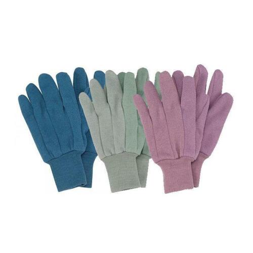 Briers Flowerfield Jersey Grip Gloves Medium Triple Pack