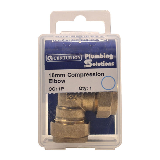 Centurion CO11P 15mm Brass Compression Elbow